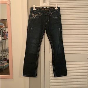 Rock revival distressed jeans